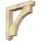 Ekena Millwork Westlake Arts and Crafts Rough Sawn Bracket w/ Offset Brace, Douglas Fir, 6"W x 32"D x 32"H BKT0604X32X32WTL03RDF - alternate 1